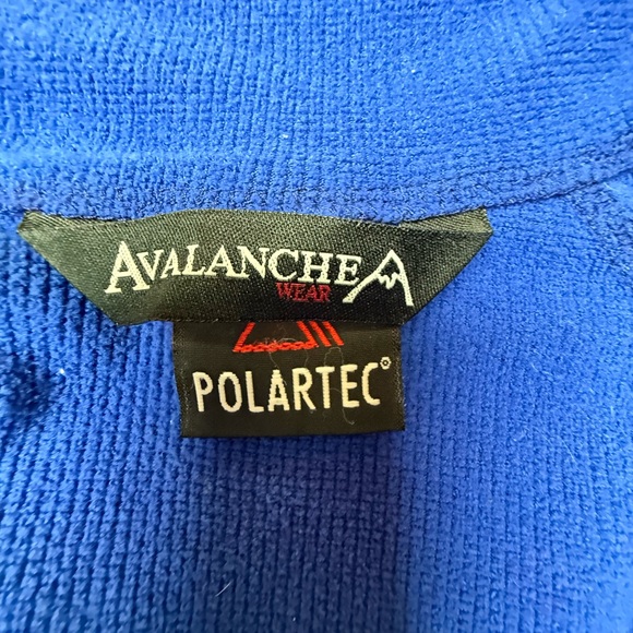Avalanche Polartec Womens Large Blue‎ Quarter Zip Pullover Sweater Athletic - Picture 3 of 8